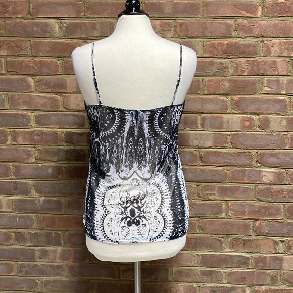 Alberto Makali Black & White Cami & Fringe Cardigan Set Size Large NWT - Picture 5 of 8